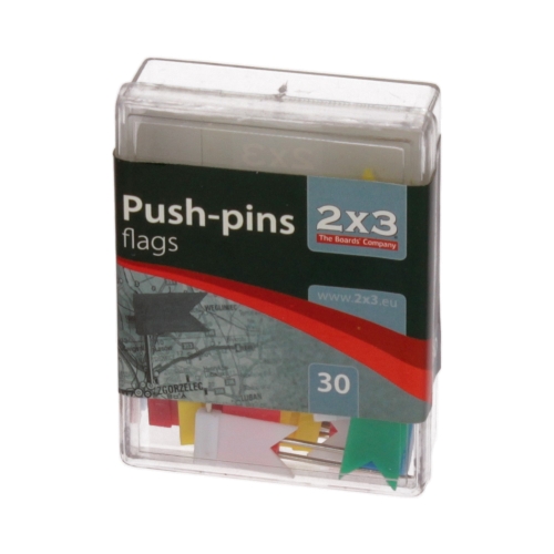 Pinezki tablicowe flaga (30) 2x3 A003
