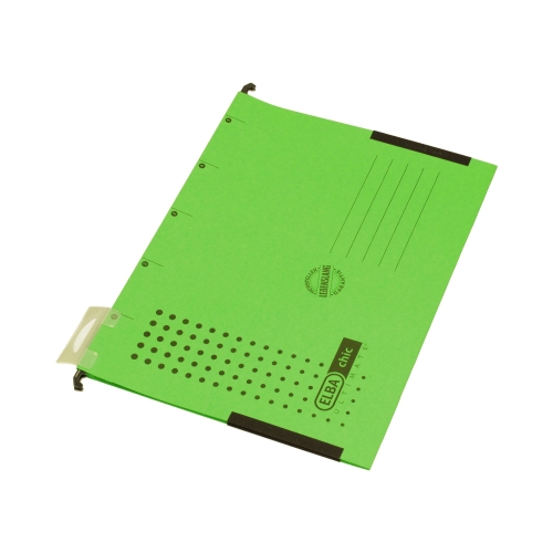 Teczka zawieszkowa A4/boczki zielona Chic Elba