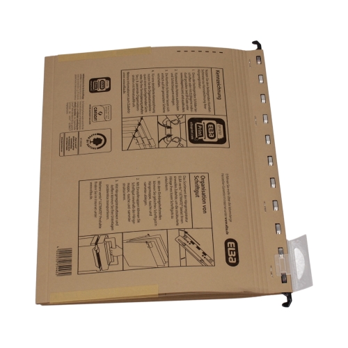 Skoroszyt zawieszka/4 prz A4 brązowy Elba