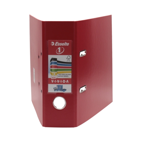 Segregator A5/75 czerwony bankowy Esselte
