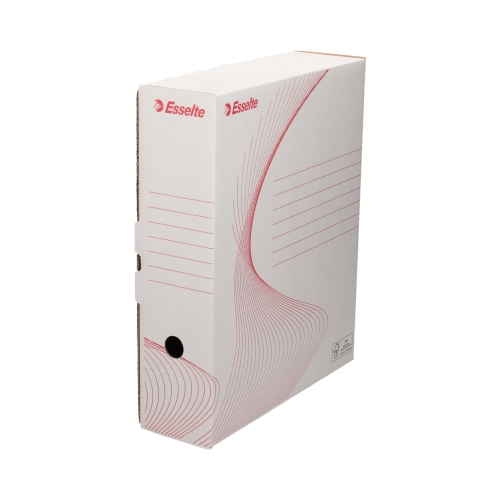 Pudło archiwizacyjne 345x295x90 białe na segregator