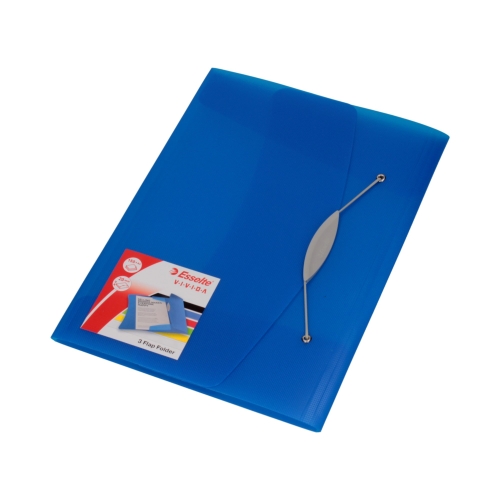 Teczka gumka A4 niebieska 15mm Vivida 624040