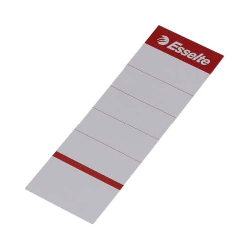 Etykiety do segregatora 50x158mm - wsuwane białe - 10 etykiet w opak. Esselte