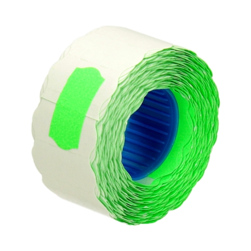 Taśma metkownica 26x12 1rzędowa falista zielona - 800 etykiet