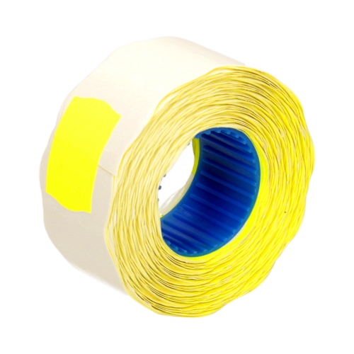 Taśma metkownica 26x16 2rzędowa falista żółta  - 700 etykiet