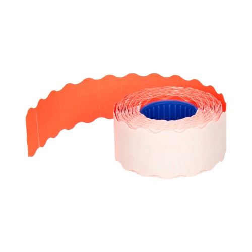 Taśma metkownica 26x12 1rzędowa falista pomarańczowa - 800 etykiet