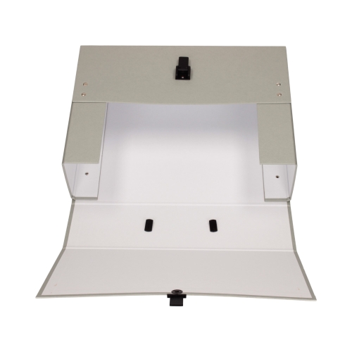 Teczka rączka A4 szara 100mm MAXI Delfin