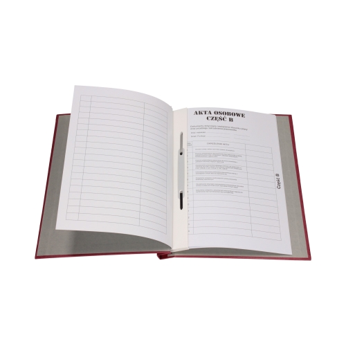Skoroszyt akta osobowe TO bordowa Delfin