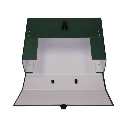 Teczka rączka A4 zielona 100mm MAXI Delfin