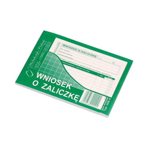 Wniosek zaliczka MP 408-5