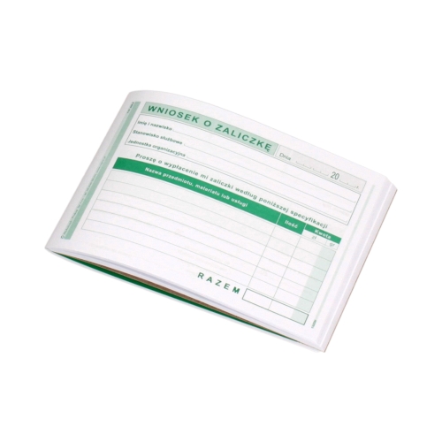 Wniosek zaliczka MP 408-5