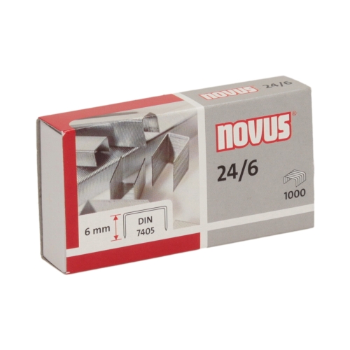 Zszywki 24/6 cynkowe (1000) Novus