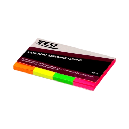 Zakładki indeksujące 20x50/40 4kol neon Dalpo