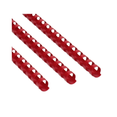 Grzbiet plastikowy 12,5mm czerwony 105k Argo