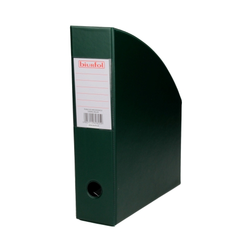Pojemnik czasopisma 70mm zielony PCV Biurfol