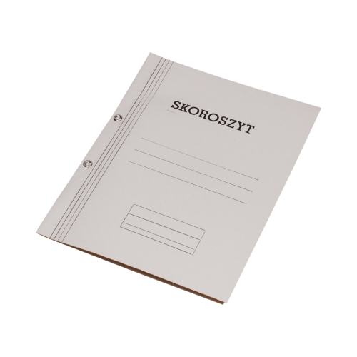 Skoroszyt oczko A4 1/1 biały 300g KIel-Tech