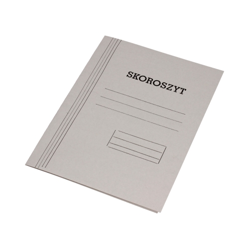 Skoroszyt zwykły A4 1/1 biały 300g KIel-Tech