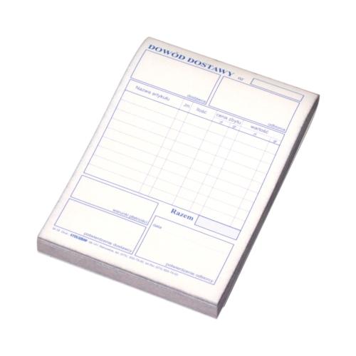 Dowód dostawy A6 Stolgraf M18