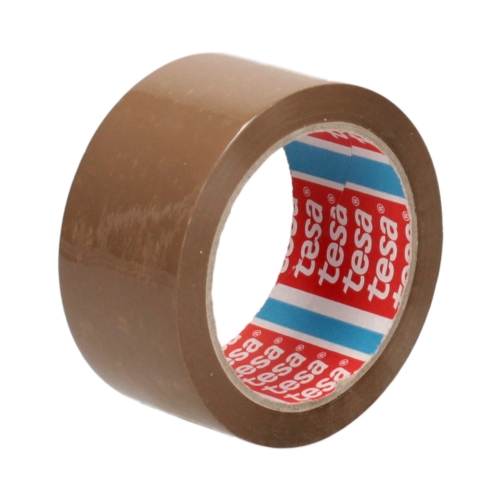 Taśma klejąca 48mmx66m brązowa kauczukowa Tesa