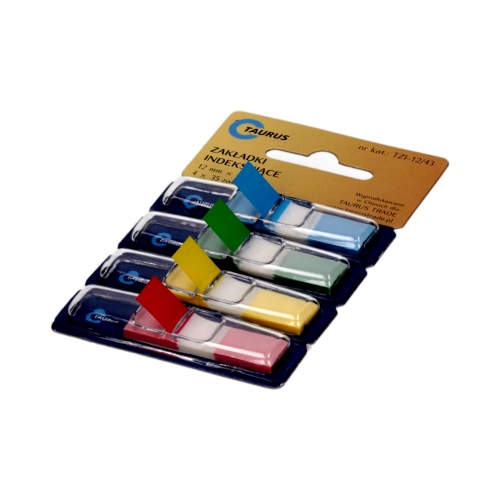 Zakładki indeksujące 12x43/35 4kol Taurus