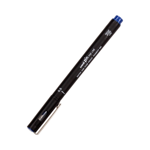 Cienkopis kreślarski 0.5 niebieski UNI PIN200