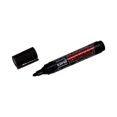 Marker permanentny 1.2-1.8mm czarny okrągły Uni PM122