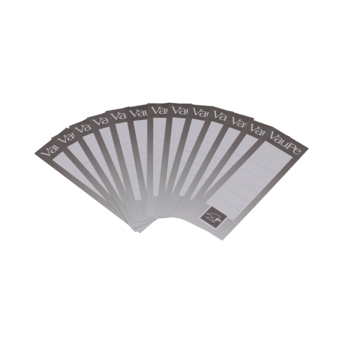 Etykiety do segregatora 48x152mm - wsuwane białe - 25 etykiet w opakowaniu VauPe