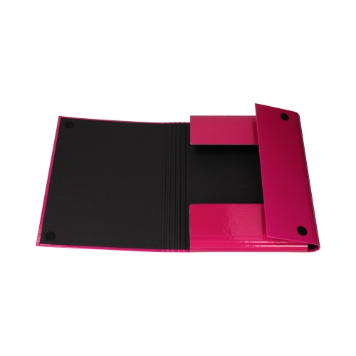 Teczka skrzydłowa rzep różowa 40mm Caribic