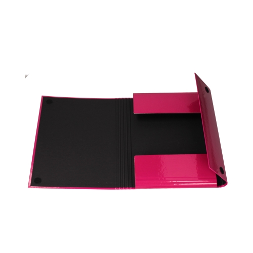 Teczka skrzydłowa rzep różowa 40mm Caribic