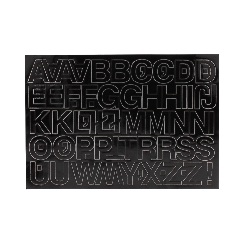 Litery samoprzylepne 30mm czarne