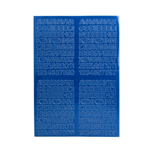 Litery samoprzylepne 10mm niebieskie