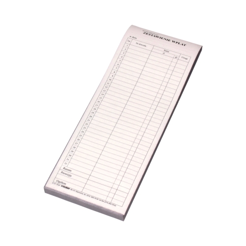 Zestawienie wpłat 1/2A4 Stolgraf K10