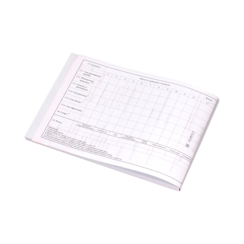 Karta drogowa A5 numerowana Stolgraf K148