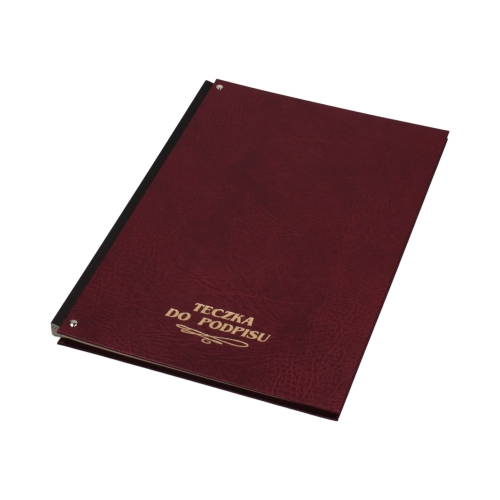 Książka podpis 10k bordowa Warta