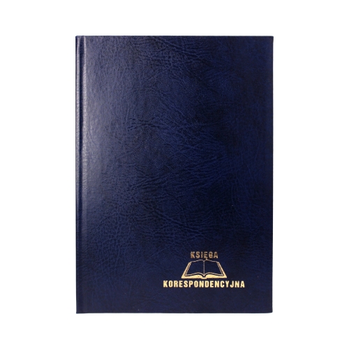 Książka korespondencyjna A4/192 granatowa Warta