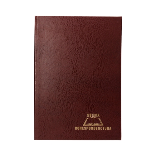 Książka korespondencyjna A4/300 brązowa Warta