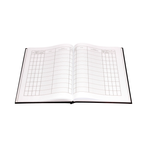 Książka korespondencyjna A4/96 brązowa Warta