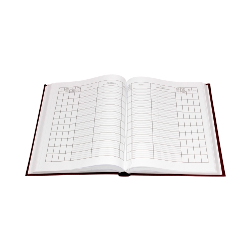 Książka korespondencyjna A4/192 bordowa Warta