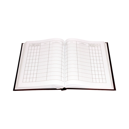 Książka korespondencyjna A4/192 brązowa Warta