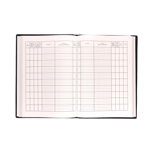 Książka korespondencyjna A4/192 granatowa skóropodobna Warta