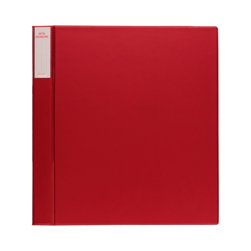 Teczka akta osobowe 3cm/wąsy/blaszk czerwona