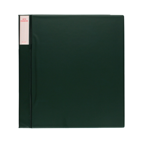 Teczka akta osobowe 3cm/wąsy/blaszk ciemnozielona ABCDE