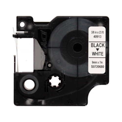 Taśma 9mmx7m czarno/biała Dymo 40913