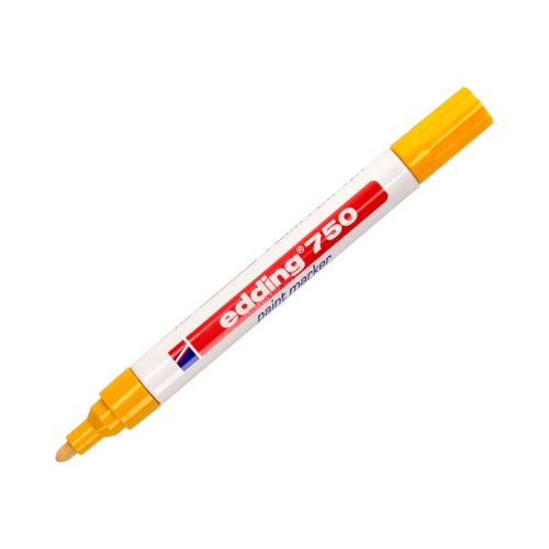 Marker olejowy 2.0-4.0mm żółty okrągły Edding 750