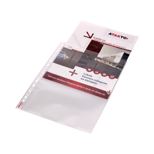 Koszulki groszkowe A4 100szt. 115mic, op. kartonowe 23743