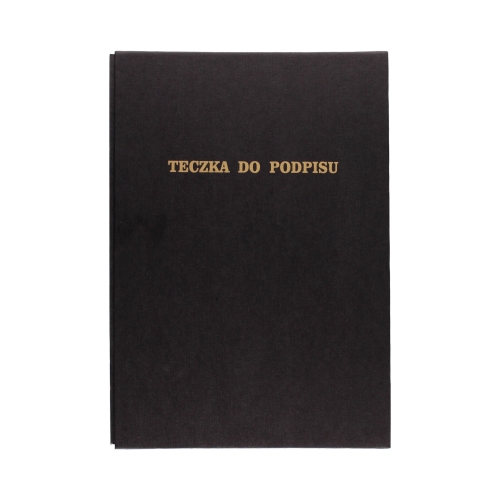 Książka podpis 8k czarna Delfin