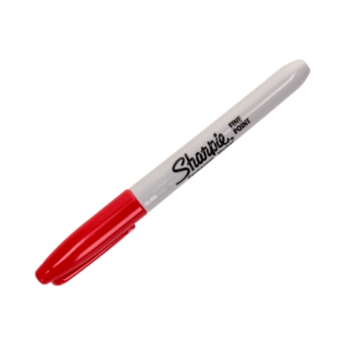 Marker permanentny 1.00mm czerwony okrągły Sharpie Fine