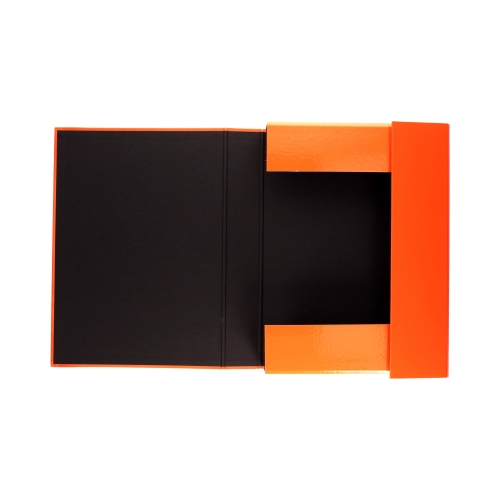 Teczka skrzydłowa gumka pomarańczowa 50mm Caribic