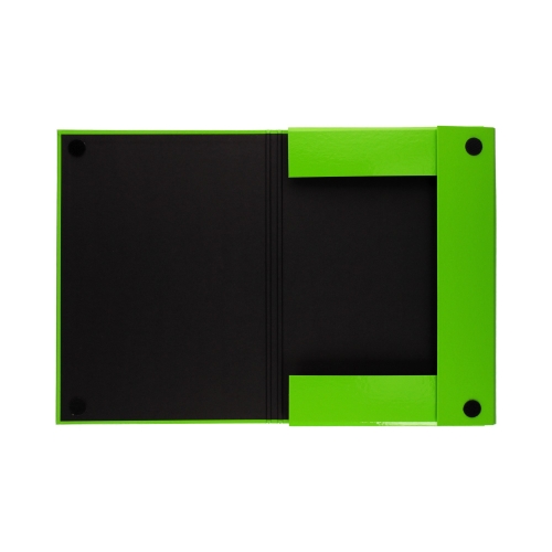 Teczka skrzydłowa rzep zielona 20mm Caribic