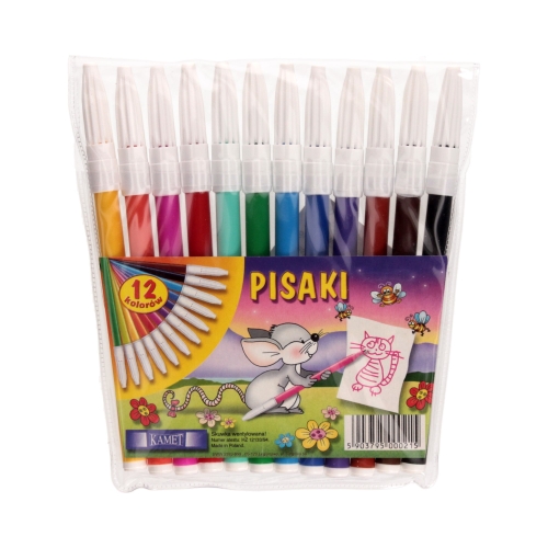 Flamastry 12kol etui Kamet